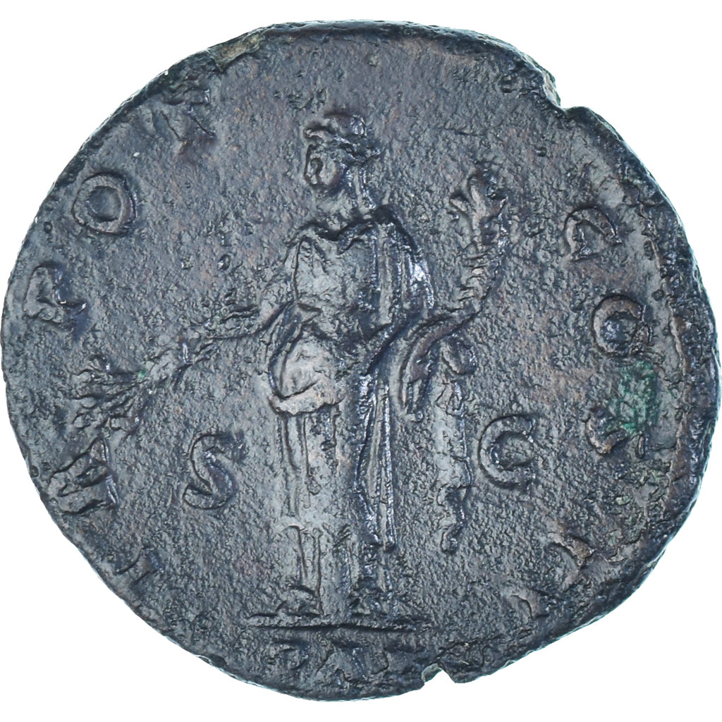 Coin, Antoninus Pius, As, 139, Rome, EF(40-45), Bronze, RIC:569a