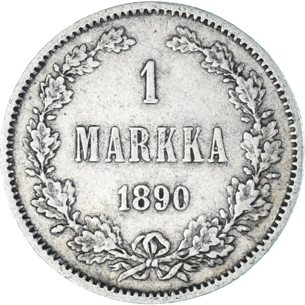Monnaie, Finlande, Alexander III, Markka, 1890, Helsinki, TTB+, Argent, KM:3.2