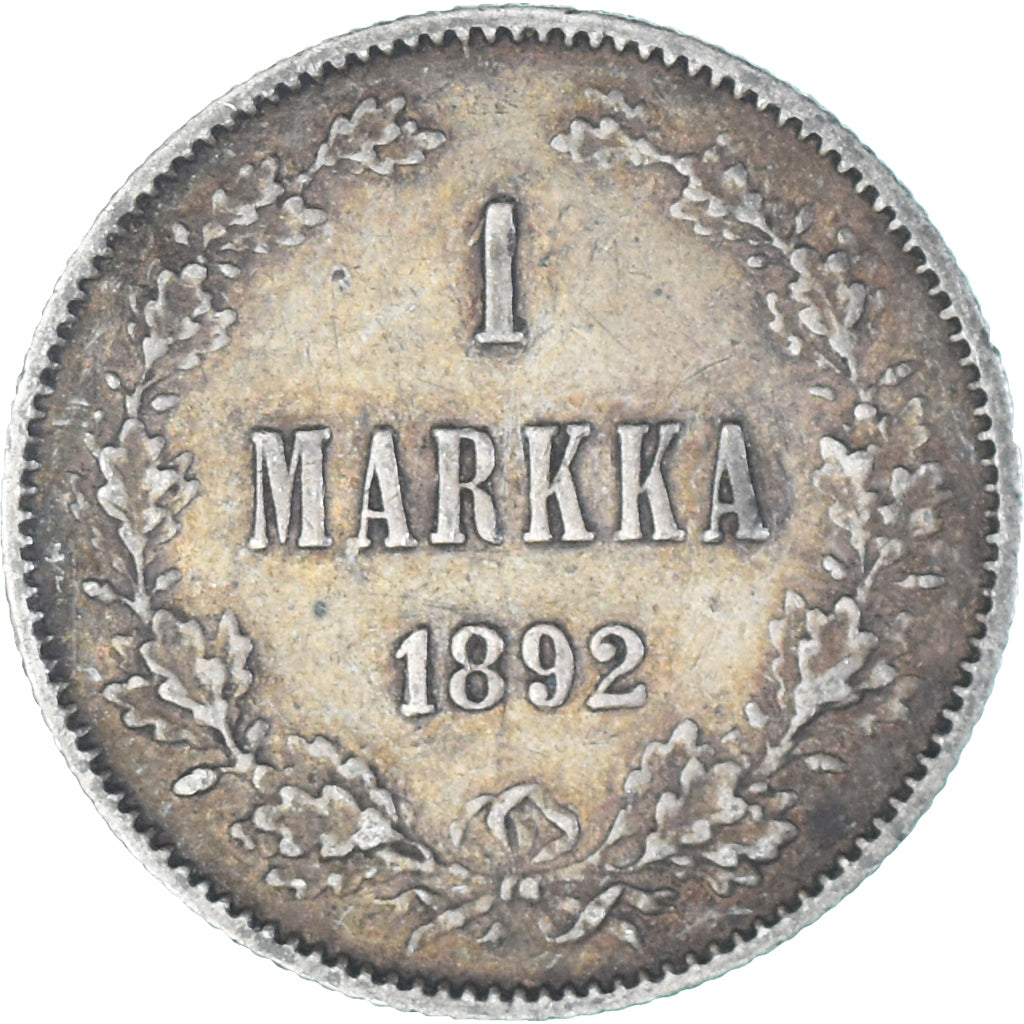 Monnaie, Finlande, Alexander III, Markka, 1892, Helsinki, TTB, Argent, KM:3.2