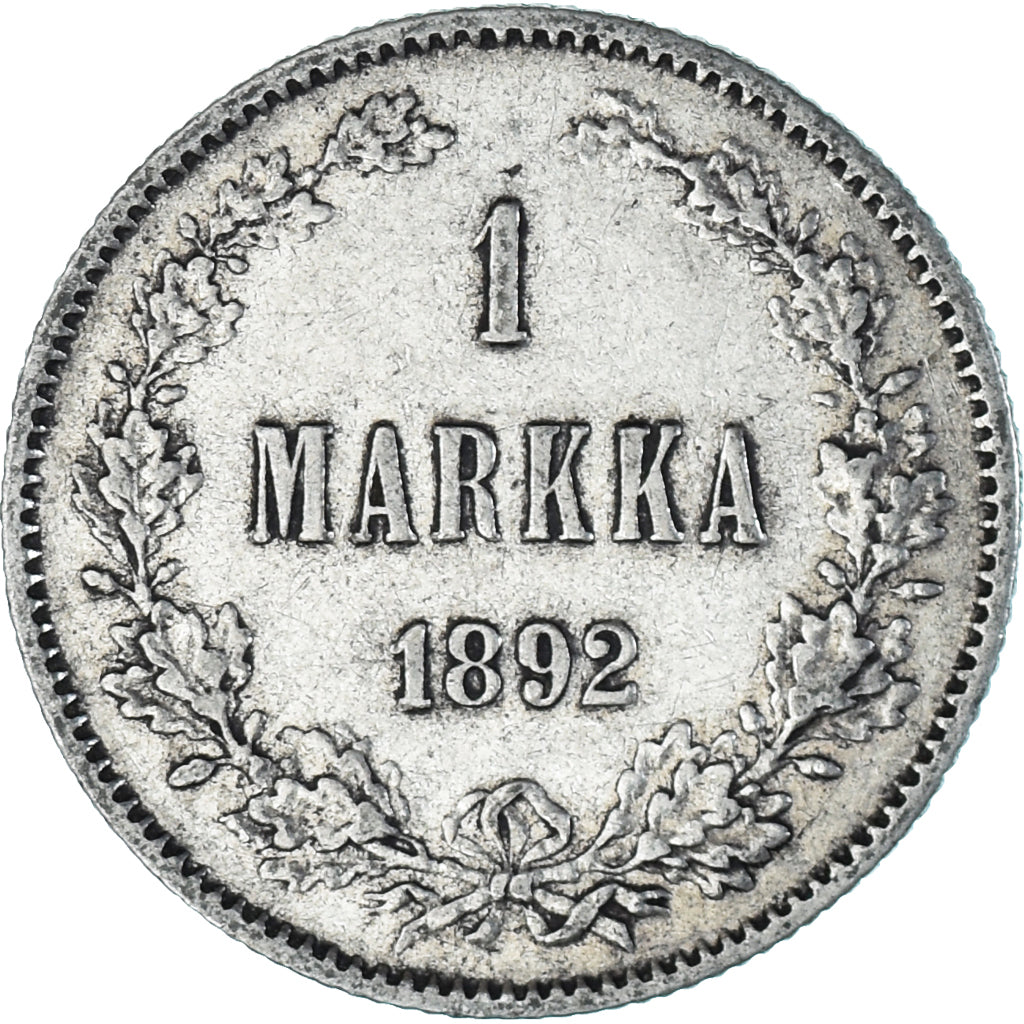 Monnaie, Finlande, Alexander III, Markka, 1892, Helsinki, TTB+, Argent, KM:3.2