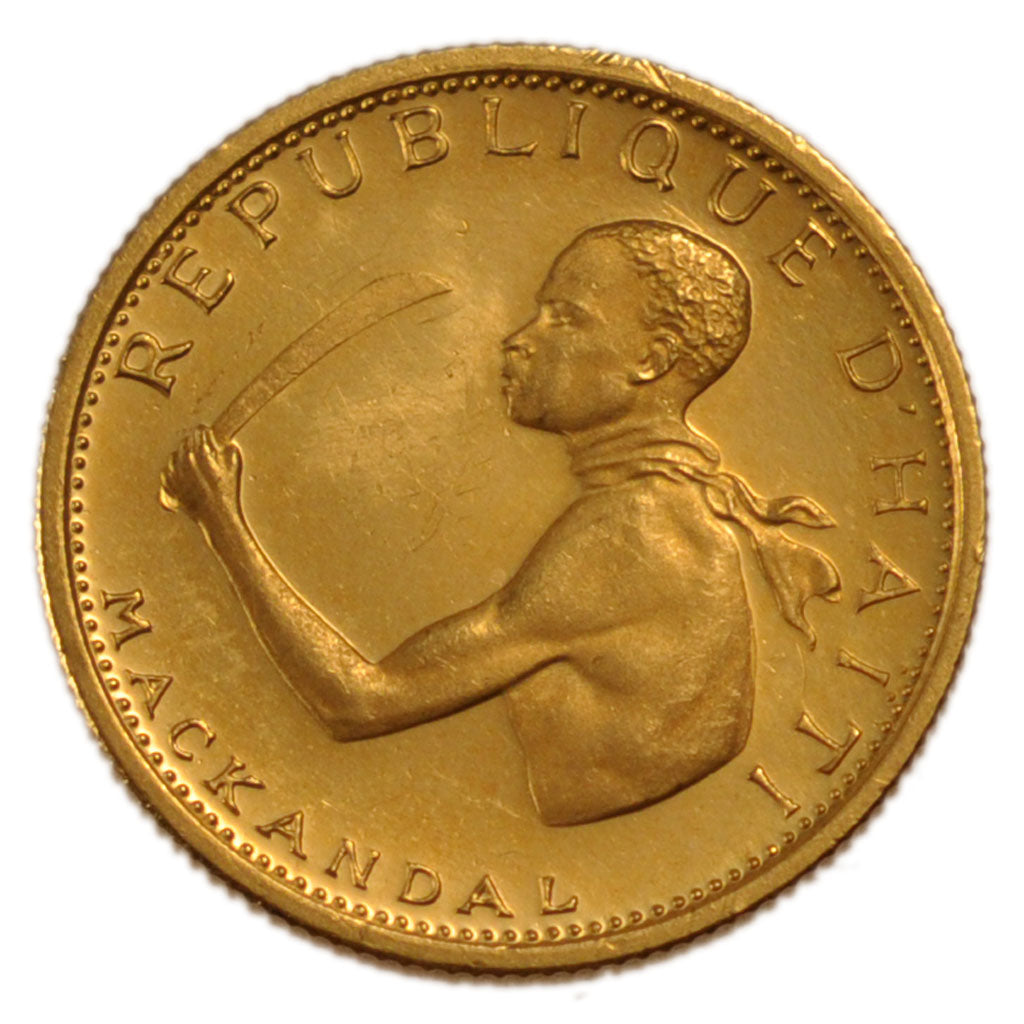 Haiti, 20 Gourdes, 1967, KM #66, MS(65-70), Gold, 3.90