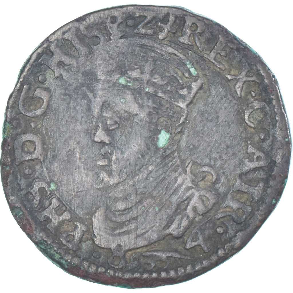 Monnaie, Régions françaises, Artois, Philipp II of Spain, Liard, 1584, Arras