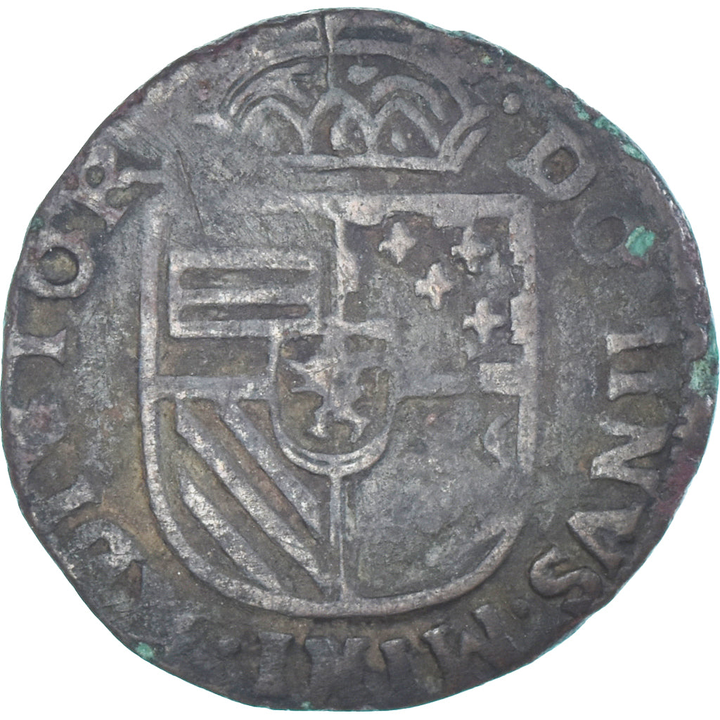 Monnaie, Régions françaises, Artois, Philipp II of Spain, Liard, 1584, Arras