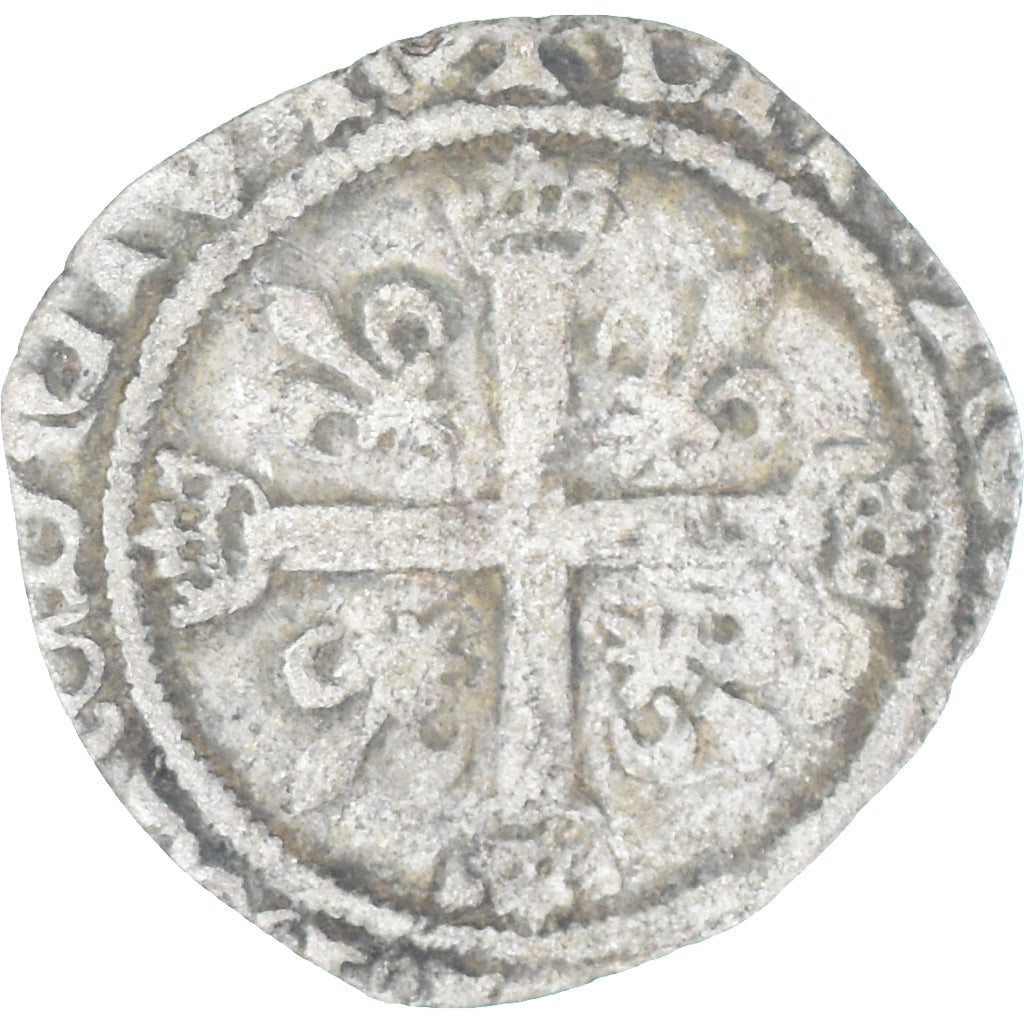 Moneda, Francia, Charles VIII, Karolus, 1483-1498, Toulouse, BC+, Vellón