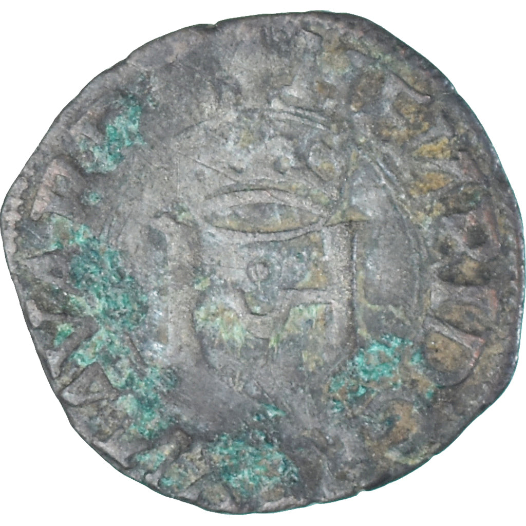 Moeda, ESTADOS FRANCESES, NAVARRE, Henri d'Albret, Liard, 1516-1556, VF(30-35)