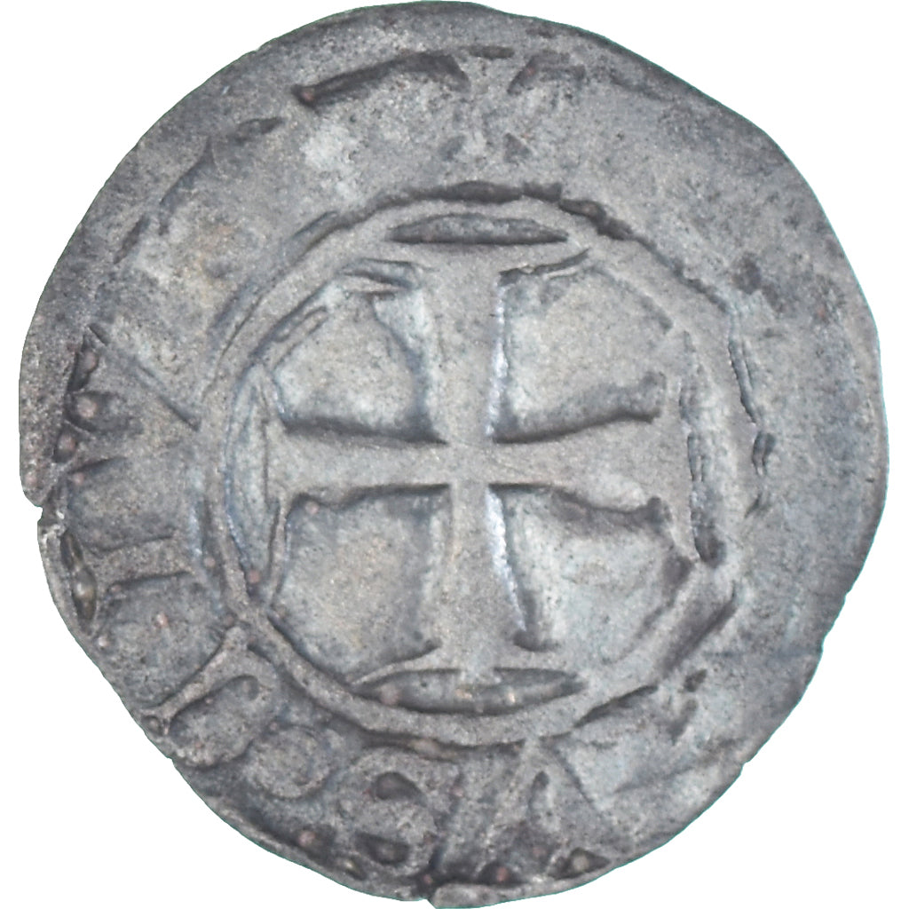Coin, France, Charles VI, Denier Tournois, 1380-1422, 2nd Emission, VF(20-25)