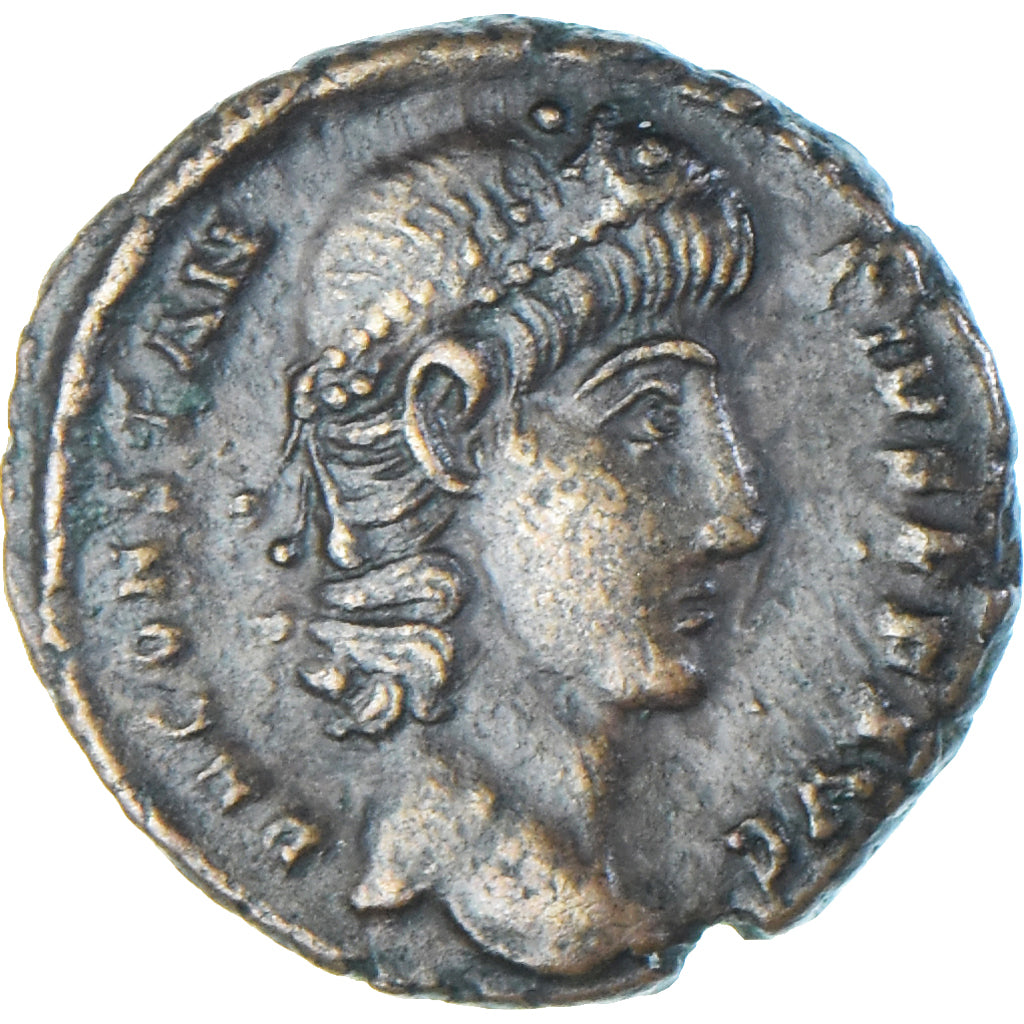 Moeda, Constantius II, Follis, 337-347, Antioch, AU(50-53), Bronze, RIC:65