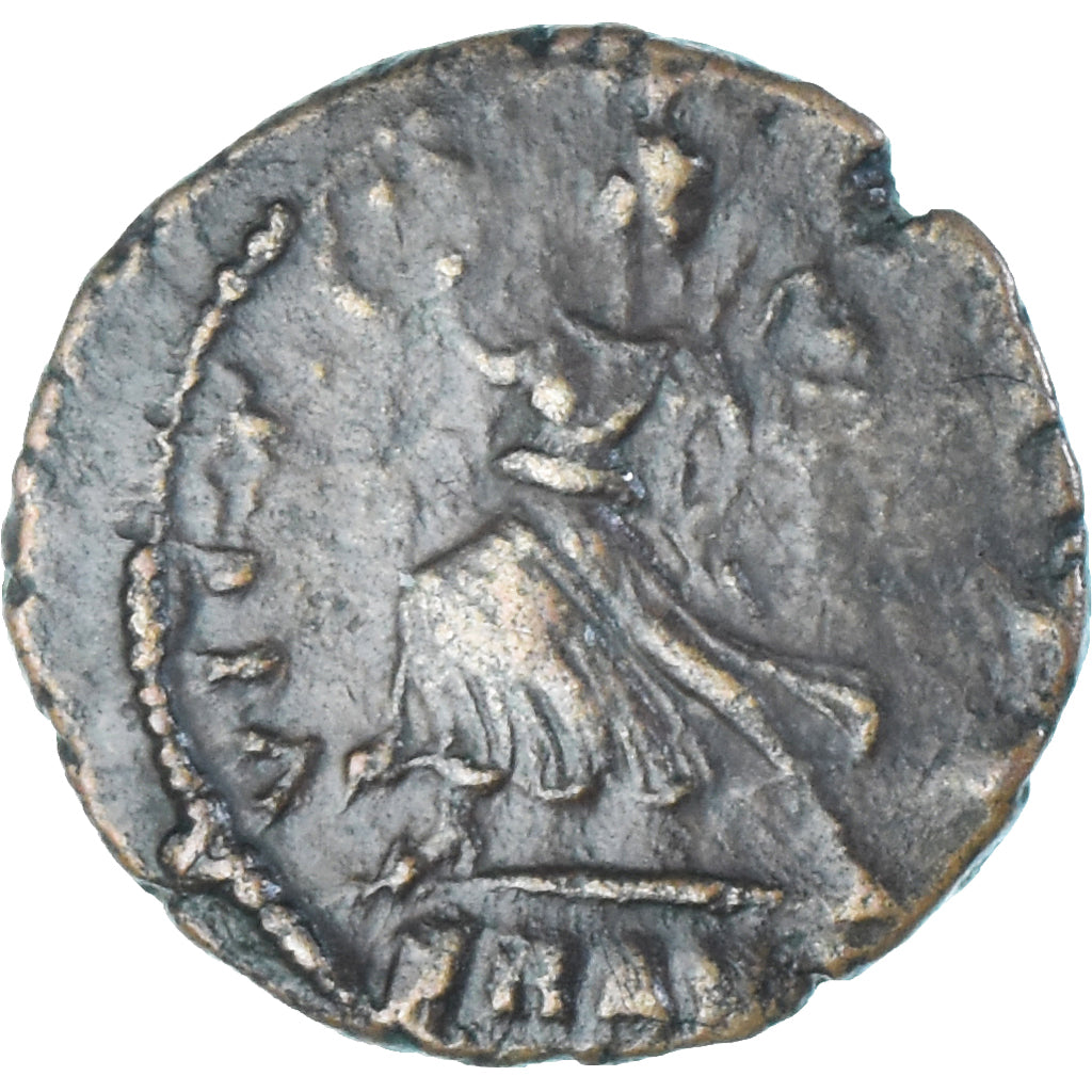 Moeda, Constantius II, Follis, 337-347, Antioch, AU(50-53), Bronze, RIC:65