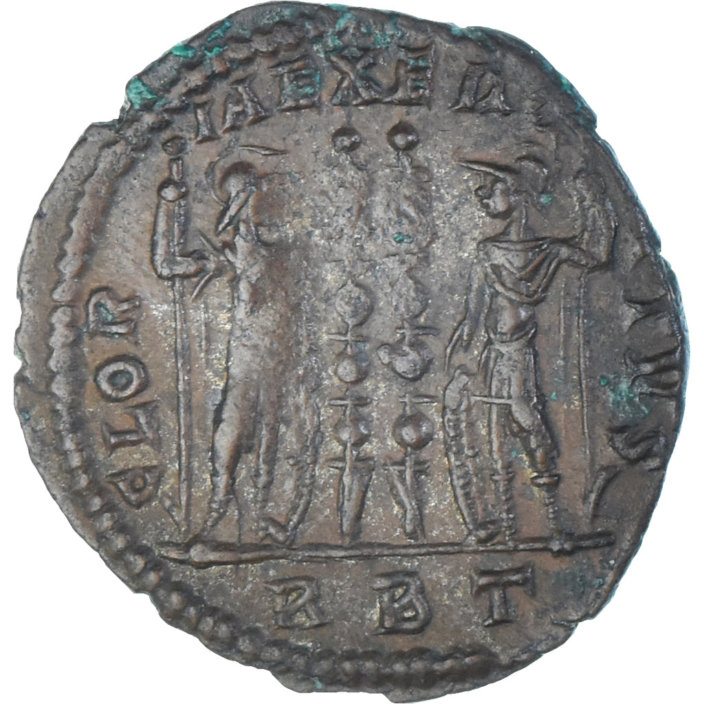 Moeda, Constantius II, Follis, 330-331, Rome, AU(50-53), Bronze, RIC:337