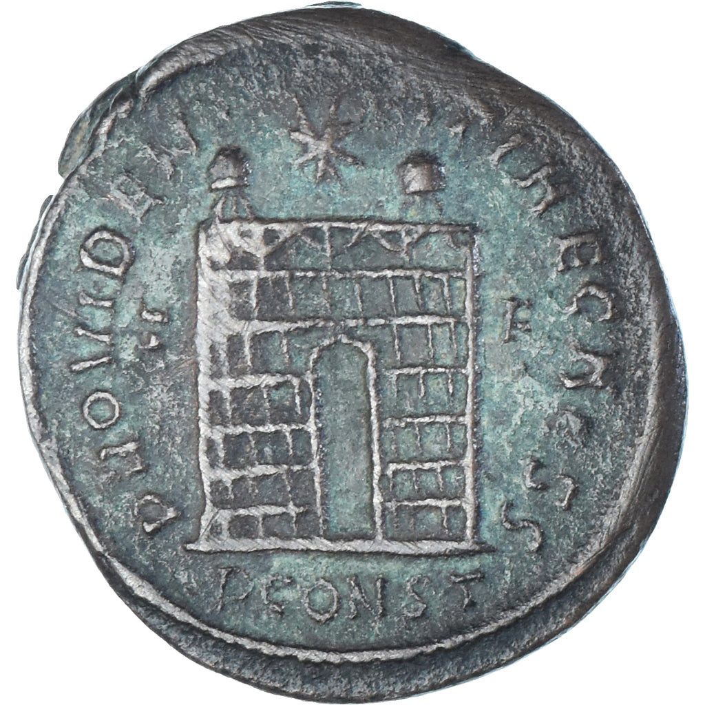 Münze, Constantius II, Follis, 329, Arles, S+, Bronze, RIC:330