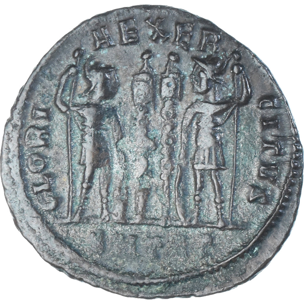 Moeda, Constantius II, Follis, 335-336, Thessalonica, AU(50-53), Bronze, RIC:200