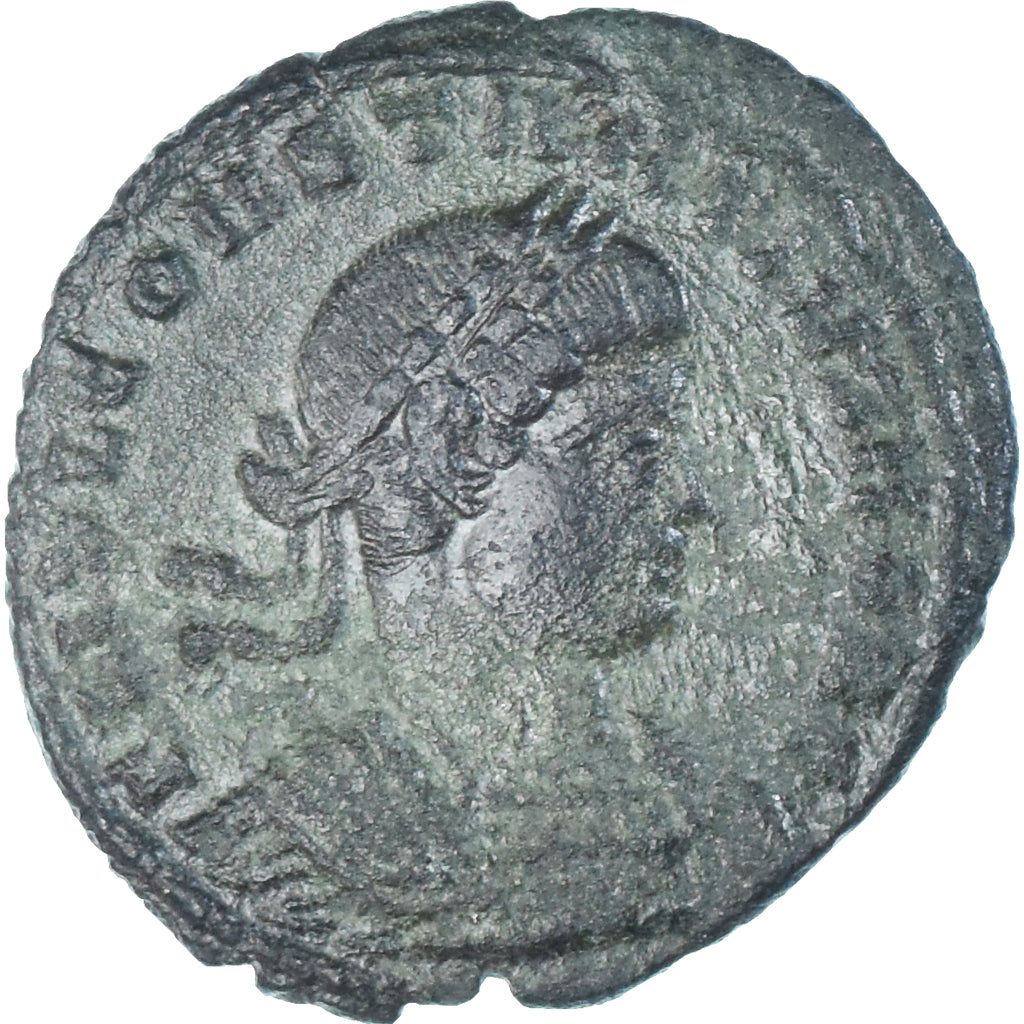 Moeda, Constantius II, Follis, 330-331, Lugdunum, AU(50-53), Bronze, RIC:240