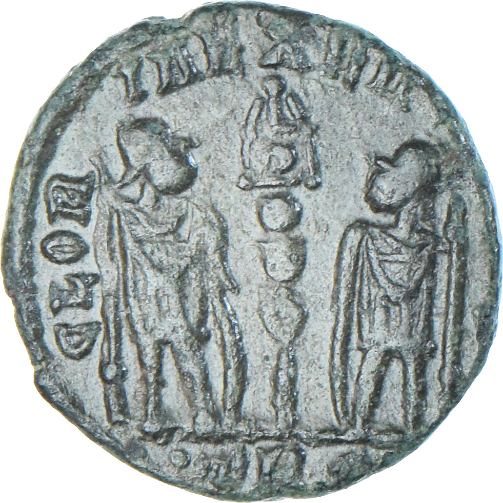 Moneta, Constantius II, Follis, 335-337, Trier, AU(50-53), Brązowy