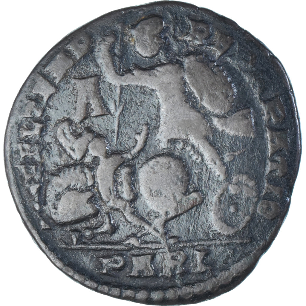 Moneta, Constantius II, Maiorina, 348-350, Arles, VF(30-35), Brązowy, RIC:118