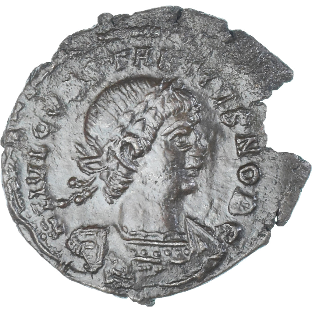 Moeda, Constantius II, Follis, 335-337, Trier, AU(50-53), Bronze, RIC:592