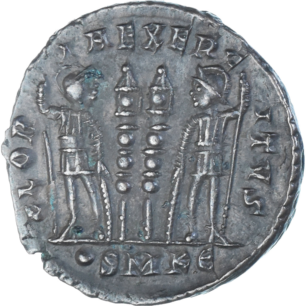 Moeda, Constantius II, Follis, 347-348, Cyzicus, EF(40-45), Bronze, RIC:99