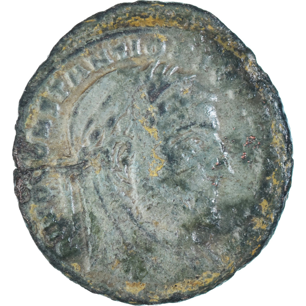 Coin, Divus Constantius I, Follis, 317-318, Siscia, VF(30-35), Bronze, RIC:42