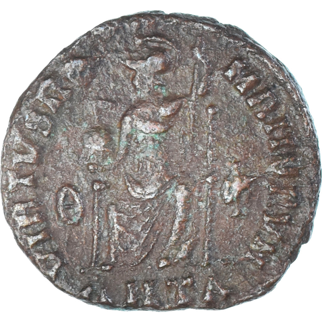 Moneta, Gratian, Follis, 378-383, Antioch, BB, Bronzo, RIC:45a
