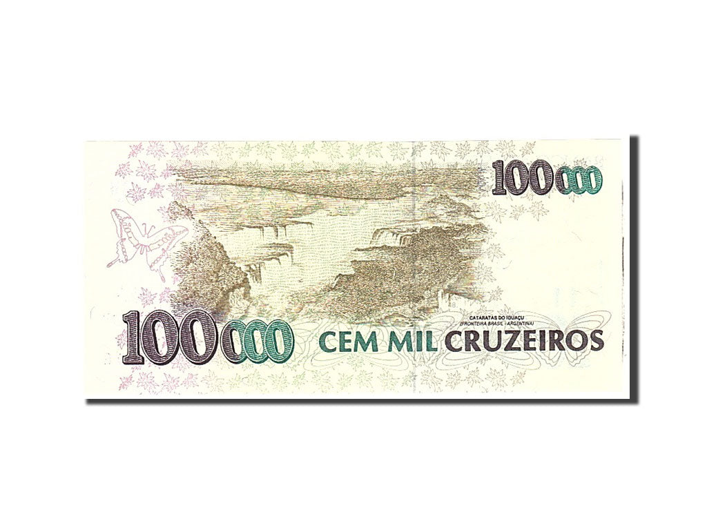Banknote, Brazil, 100,000 Cruzeiros, 1992, Undated, KM:235a, UNC(65-70)