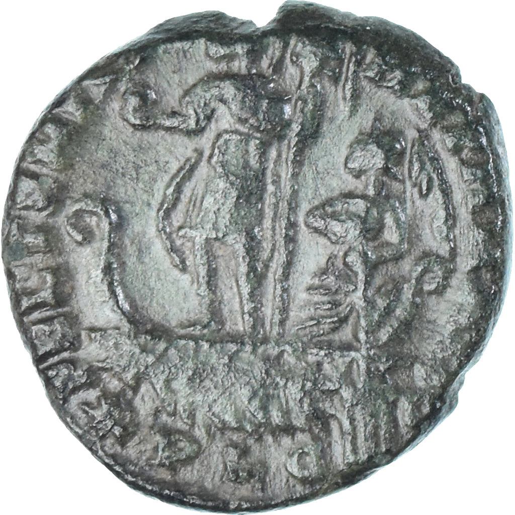 Coin, Constans, Follis, 348-350, Lugdunum, AU(50-53), Bronze, RIC:96