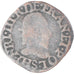 Monnaie, France, Henri III, Double Tournois, 1586?, Troyes, TB, Cuivre, CGKL:134