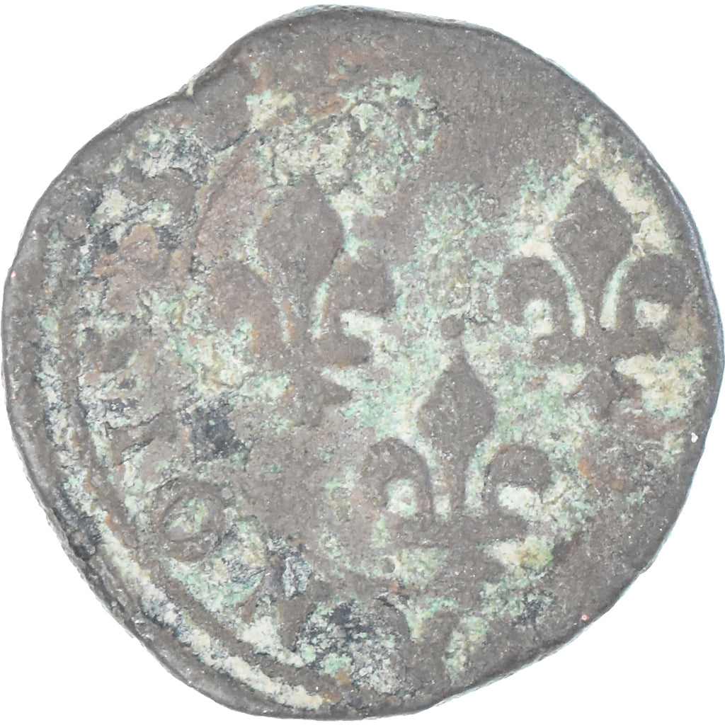 Moeda, França, Henri III, Double Tournois, (1574-1589), Uncertain Mint