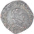 Moneda, Francia, Henri III, Denier Tournois, 1587, Troyes, BC+, Cobre, CGKL:136