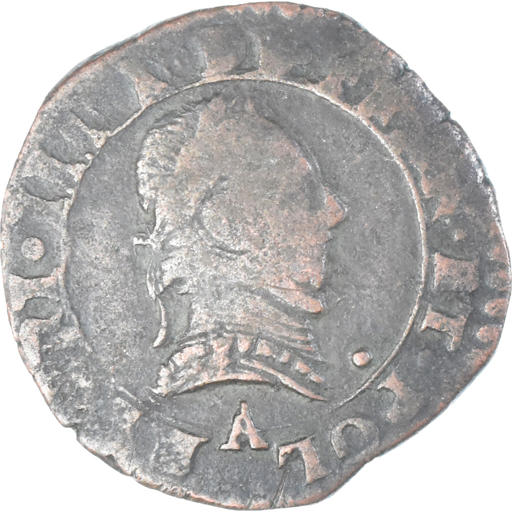 Coin, France, Henri III, Double Tournois, n.d. (1574-1589), Paris, VF(30-35)