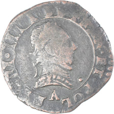 Coin, France, Henri III, Double Tournois, n.d. (1574-1589), Paris, VF(30-35)