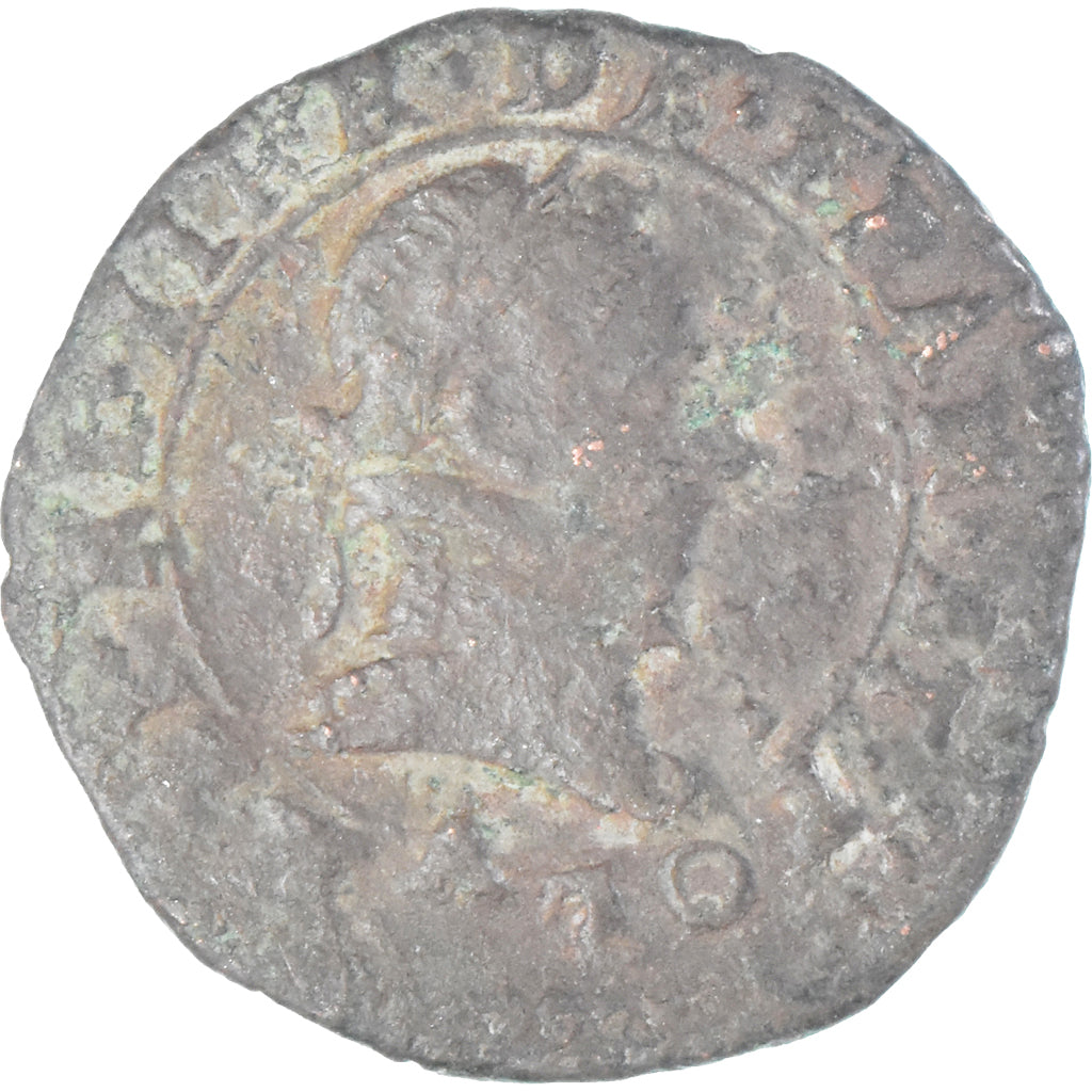 Moneta, Francia, Henri III, Double Tournois, n.d. (1574-1589), Paris, MB+, Rame