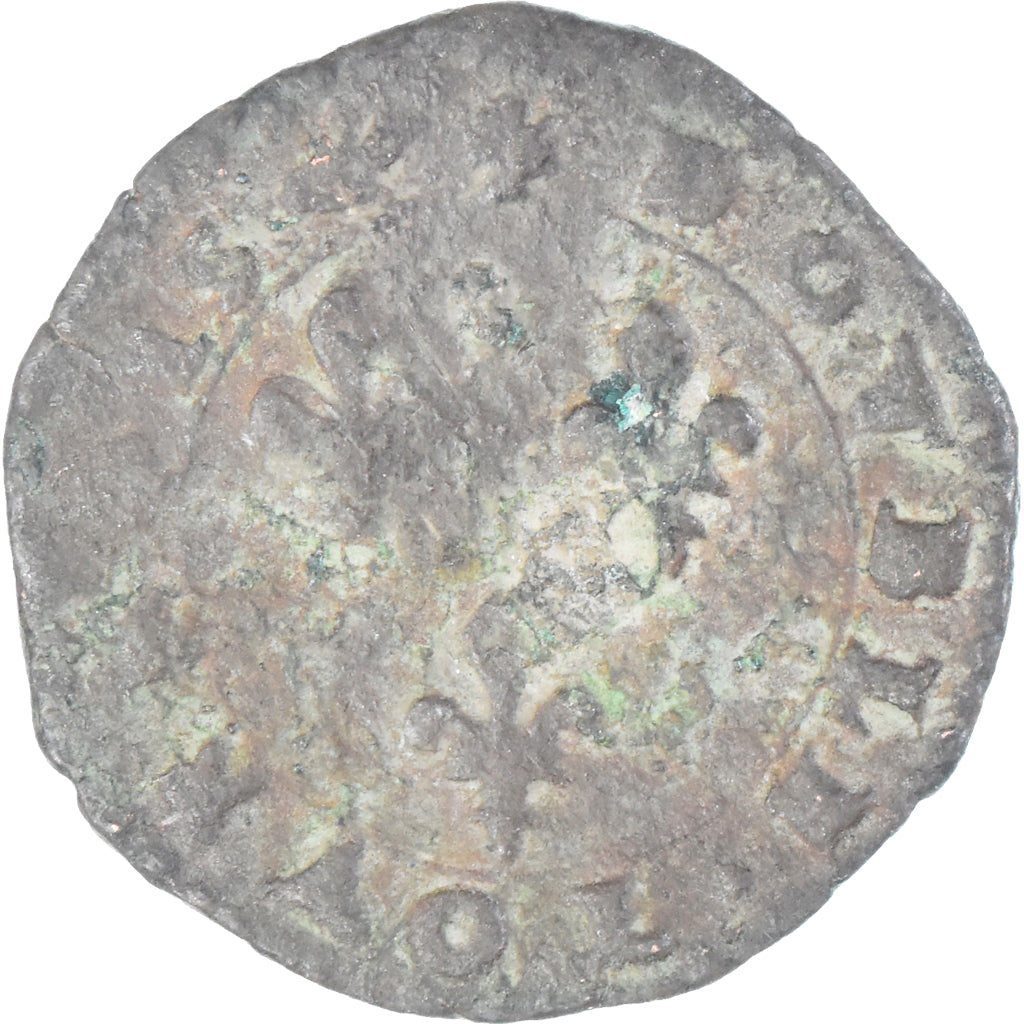 Moneta, Francia, Henri III, Double Tournois, n.d. (1574-1589), Paris, MB+, Rame