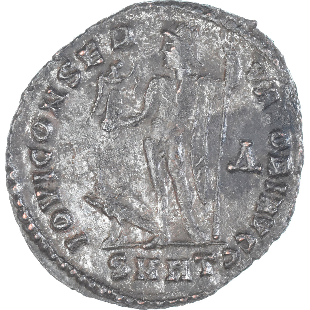 Moneta, Licinius I, Follis, 313-314, Heraclea, AU(50-53), Brązowy, RIC:6