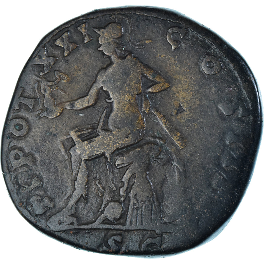 Coin, Antoninus Pius, Sestertius, 157-158, Rome, VF(30-35), Bronze, RIC:979A