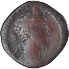 Coin, Marcus Aurelius, Sestertius, 176-177, Rome, VF(20-25), Bronze, RIC:1190
