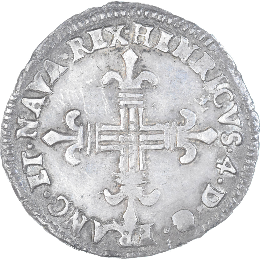 Münze, Frankreich, Henri IV, 1/4 d'écu de Navarre, 1600, Saint-Palais, SS+