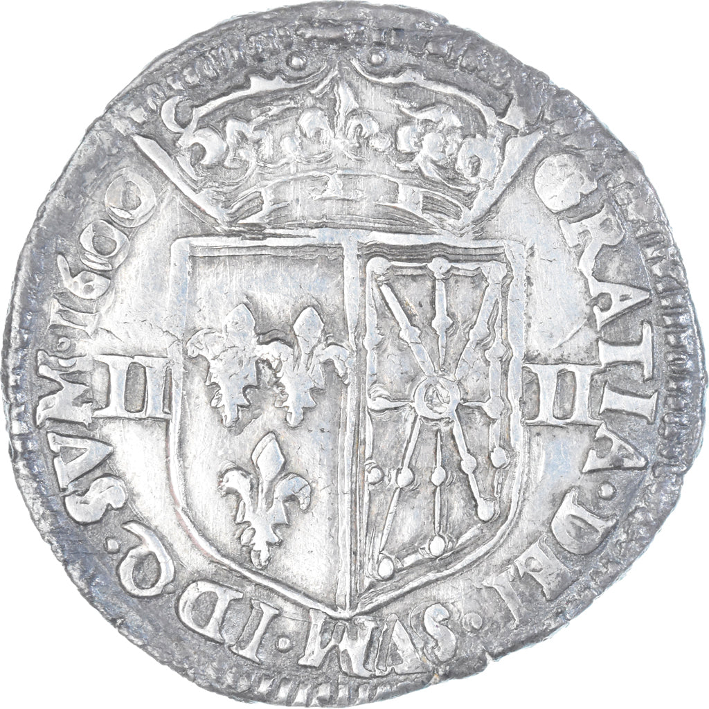Münze, Frankreich, Henri IV, 1/4 d'écu de Navarre, 1600, Saint-Palais, SS+