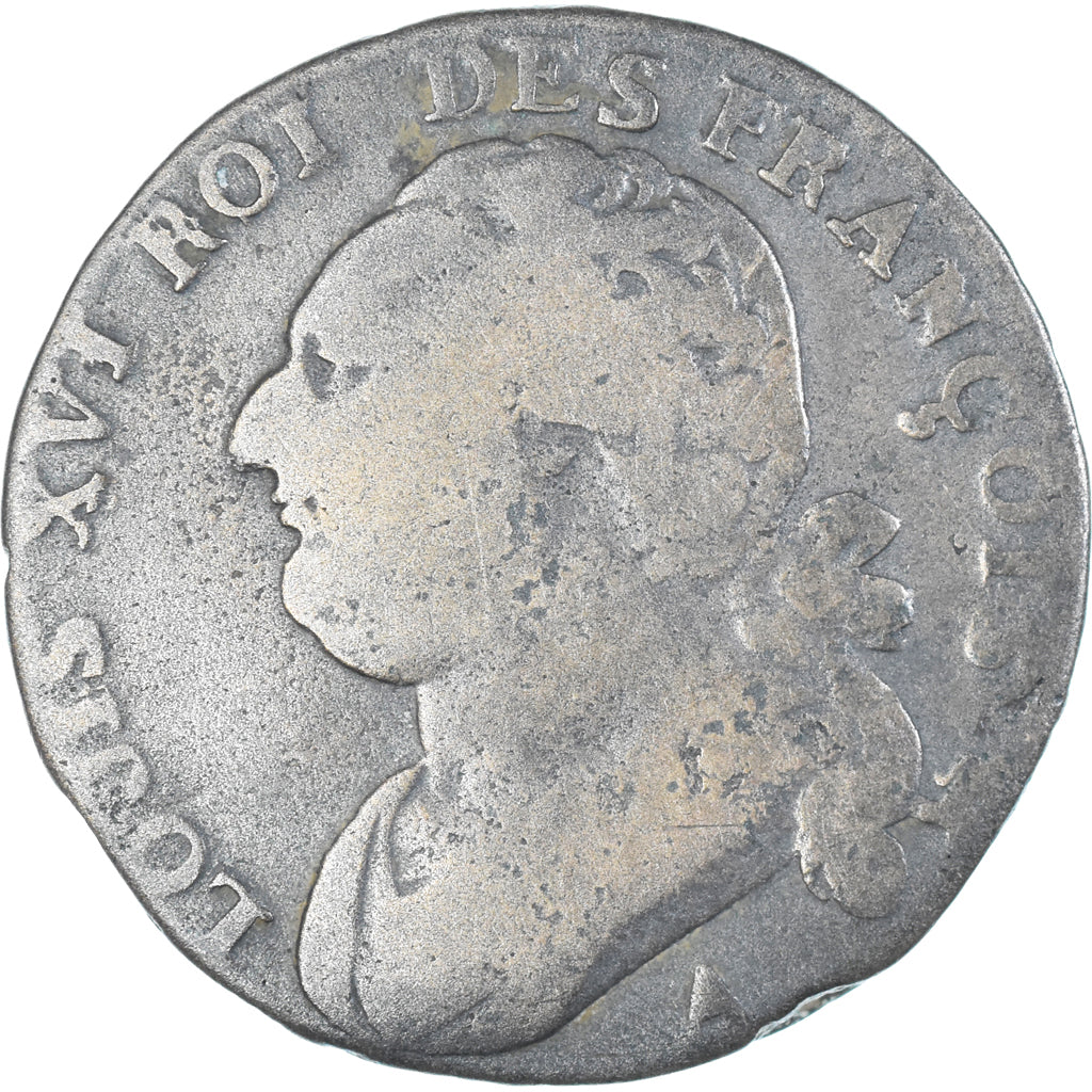 Moneta, Francja, Louis XVI, 12 Deniers, 1792 / AN 4, Paris, VF(20-25), Métal de