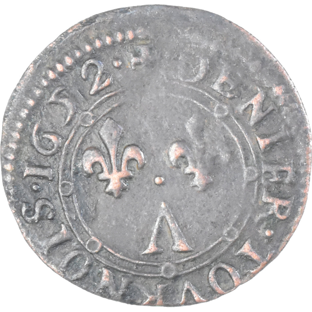 Monnaie, Principauté d'Arches-Charleville, CHARLES II DE GONZAGUE, Denier