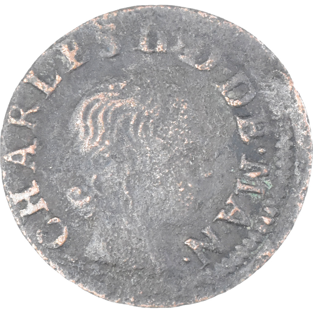 Coin, Principality of Arches-Charleville, CHARLES II DE GONZAGUE, Denier
