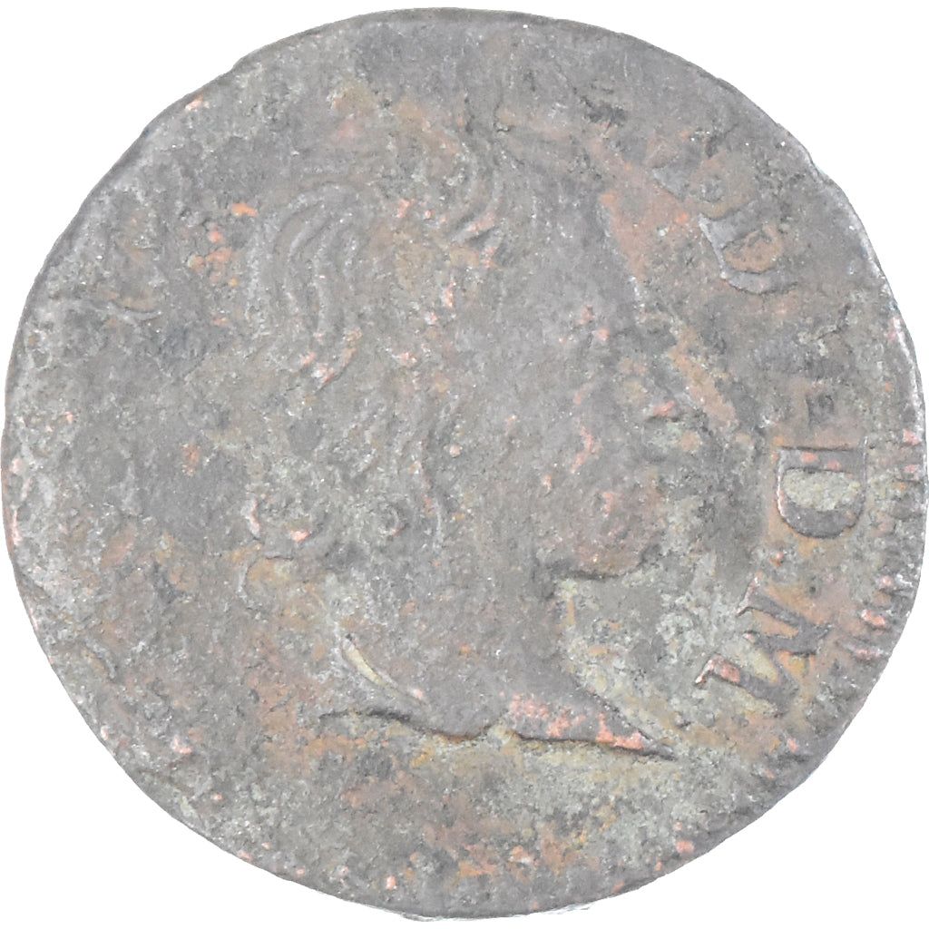 Münze, Fürstentum Arches-Charleville, CHARLES II DE GONZAGUE, Denier Tournois