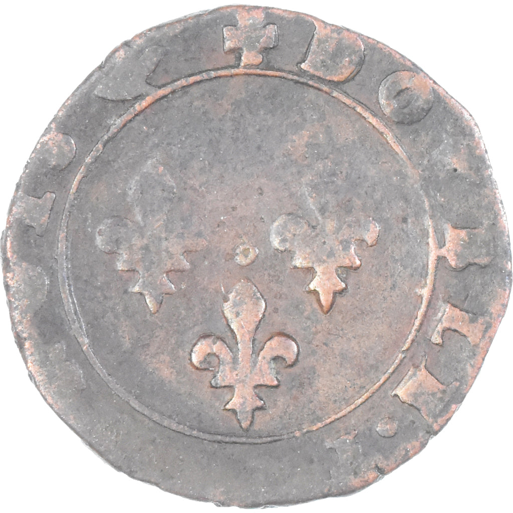 Moneta, Francja, Henri III, Double Tournois, n.d. (1591-1594), Paris, F(12-15)