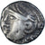 Moneda, Aedui, Denier à la tête casquée, 80-50 BC, MBC, Plata