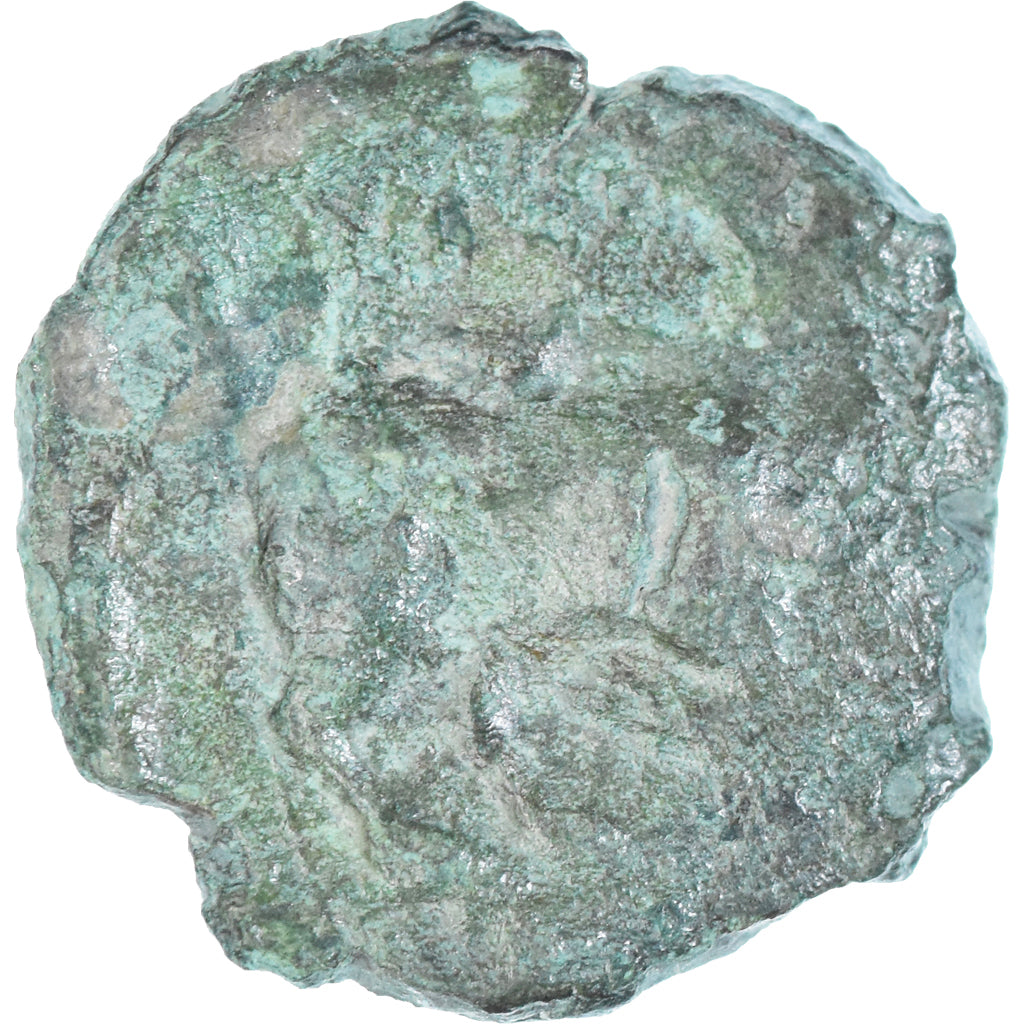 Moneta, Gaul, Bronze au taureau, 150-100 BC, Marseille, MB+, Bronzo