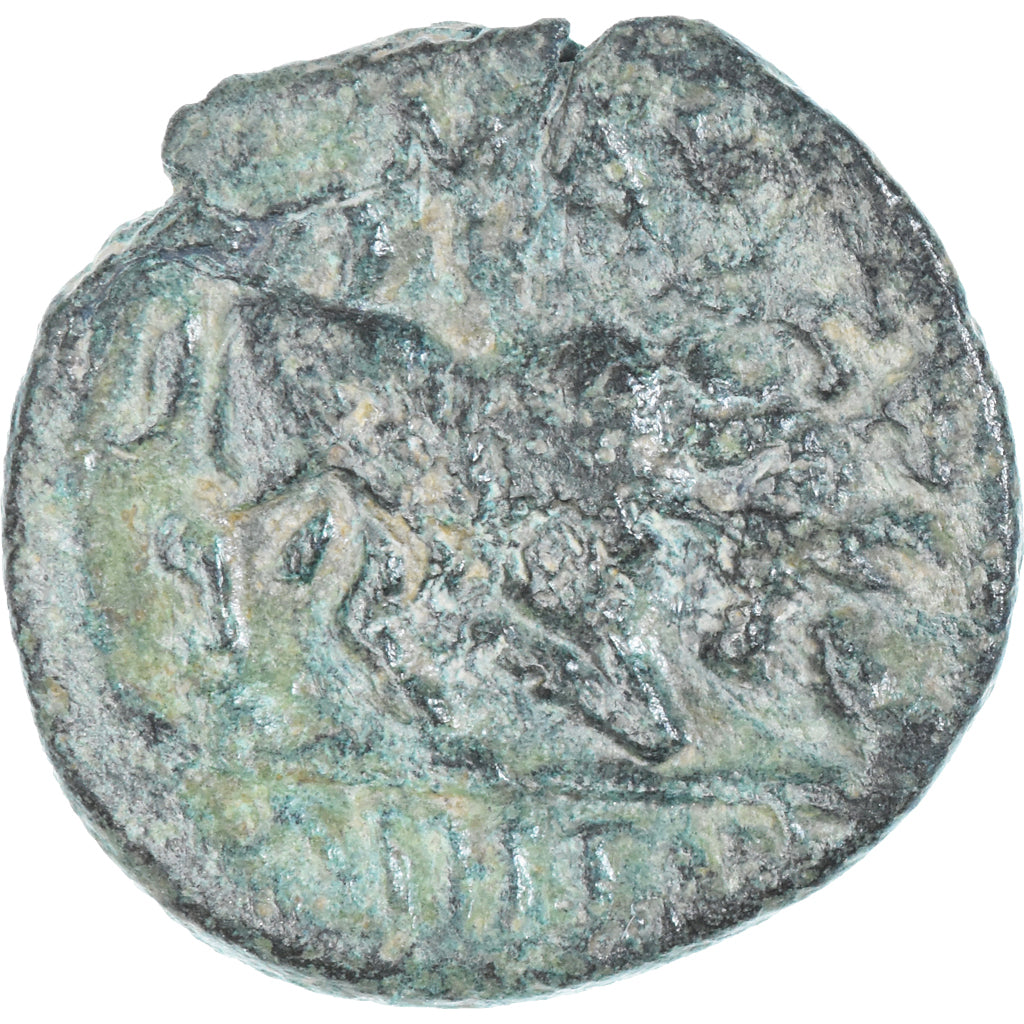 Moeda, Gaul, Bronze au taureau, 150-100 BC, Marseille, VF(20-25), Bronze