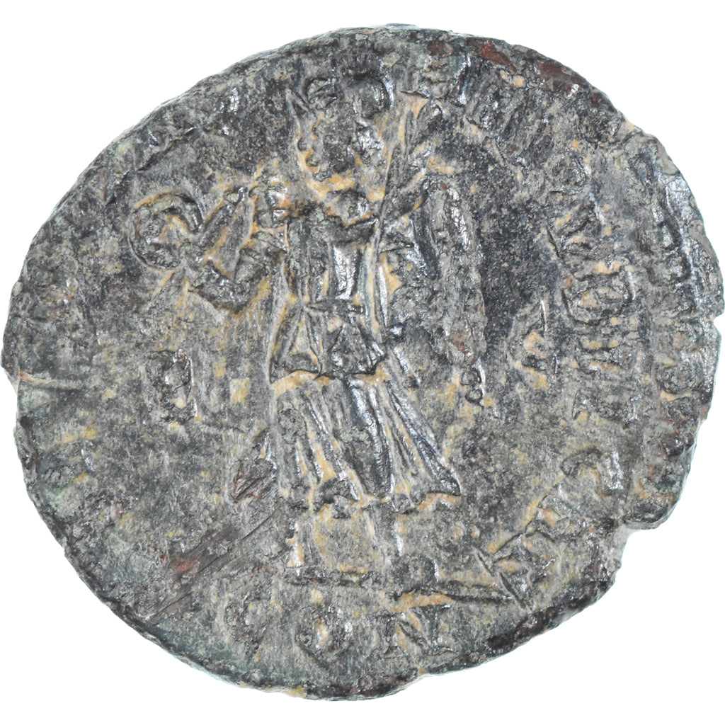 Coin, Gratian, Follis, 375-378, Arles, AU(50-53), Bronze, RIC:19a