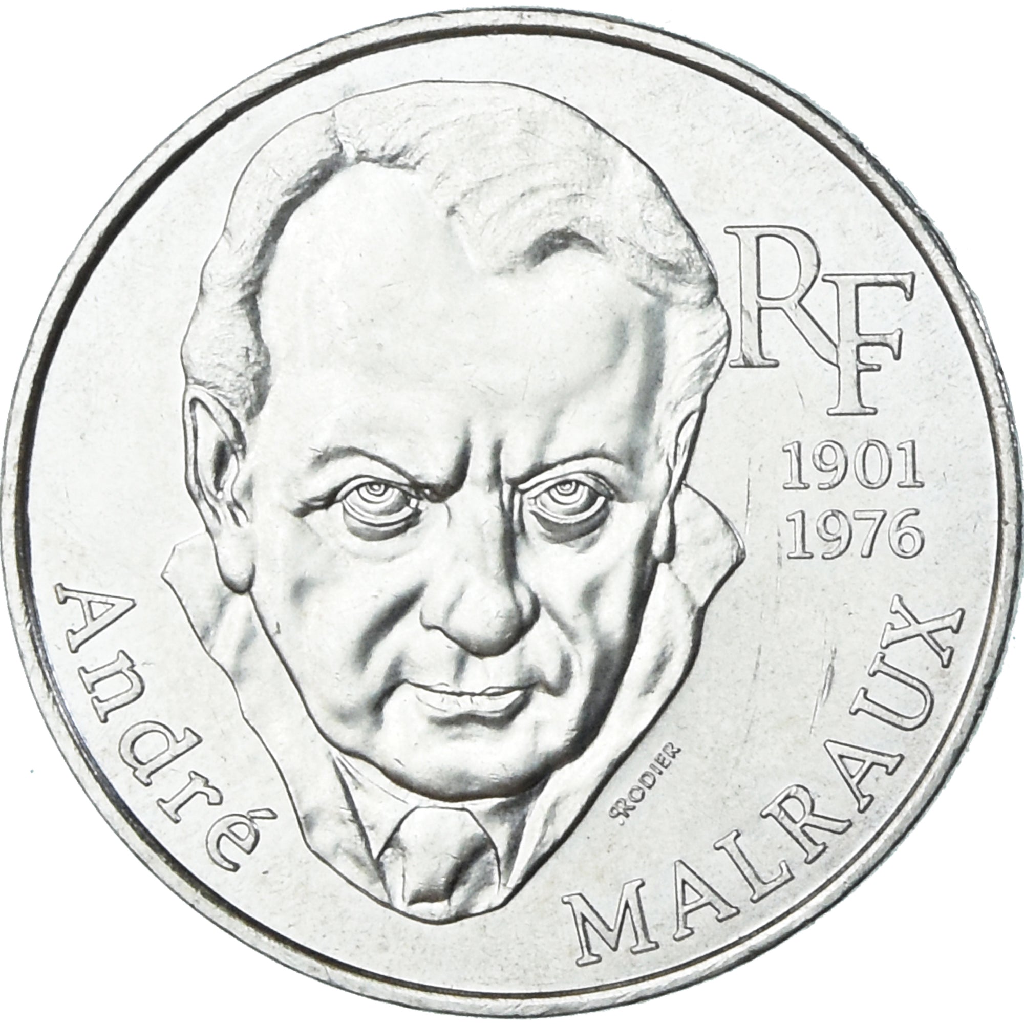 Coin, France, André Malraux, 100 Francs, 1997, Paris, MS(60-62), Silver