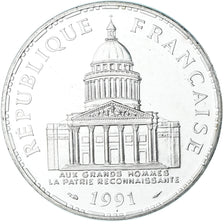 Coin, France, Panthéon, 100 Francs, 1991, Paris, MS(63), Silver, KM:951.1
