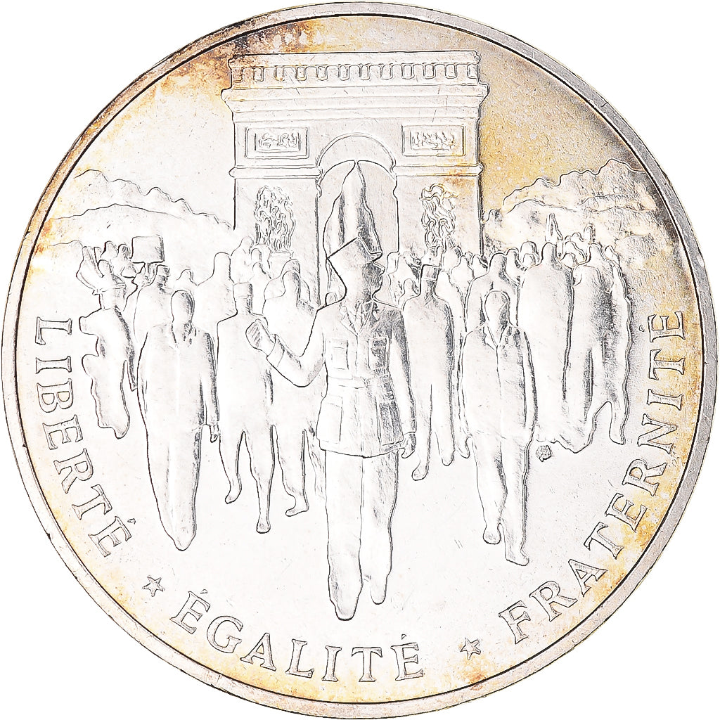 Coin, France, Libération de Paris, 100 Francs, 1994, Paris, MS(63), Silver