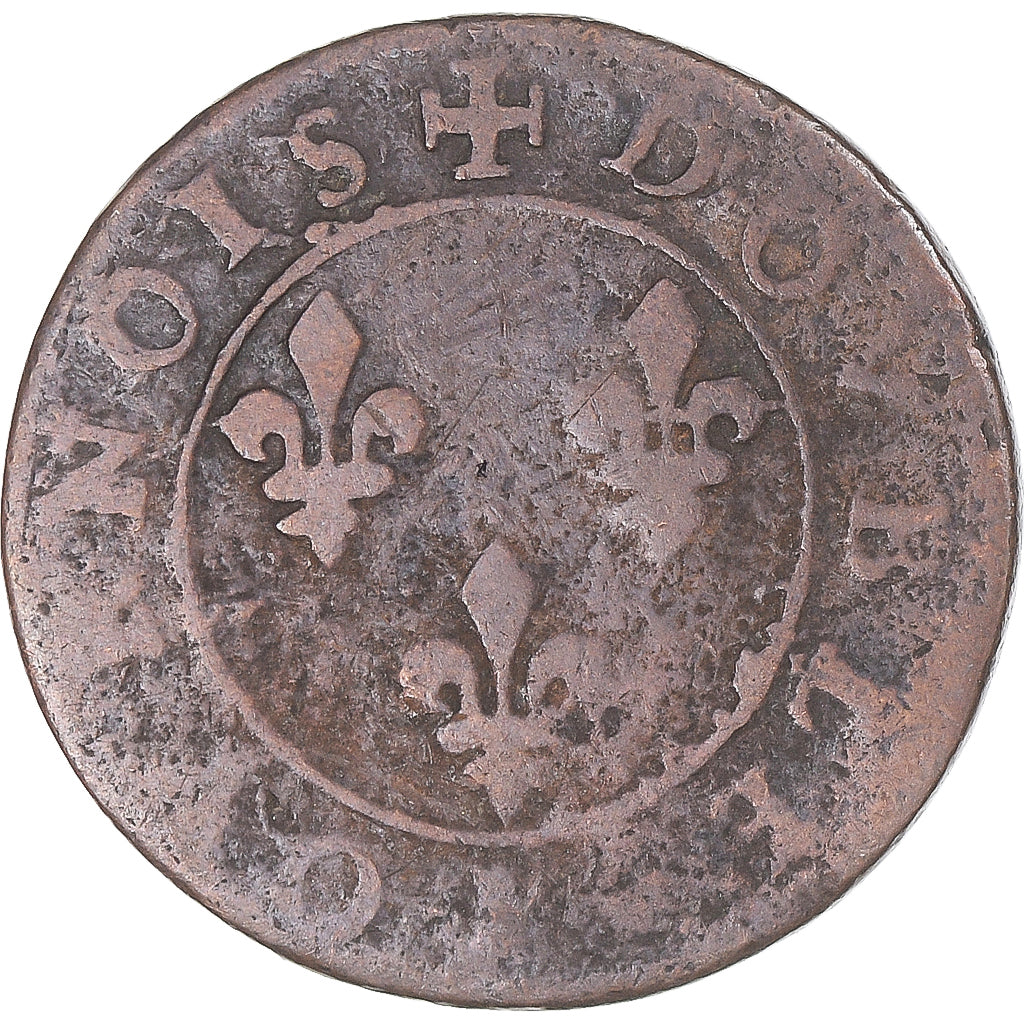 Monnaie, France, Henri III, Double Tournois, n.d. (1574-1589), Paris, TB+
