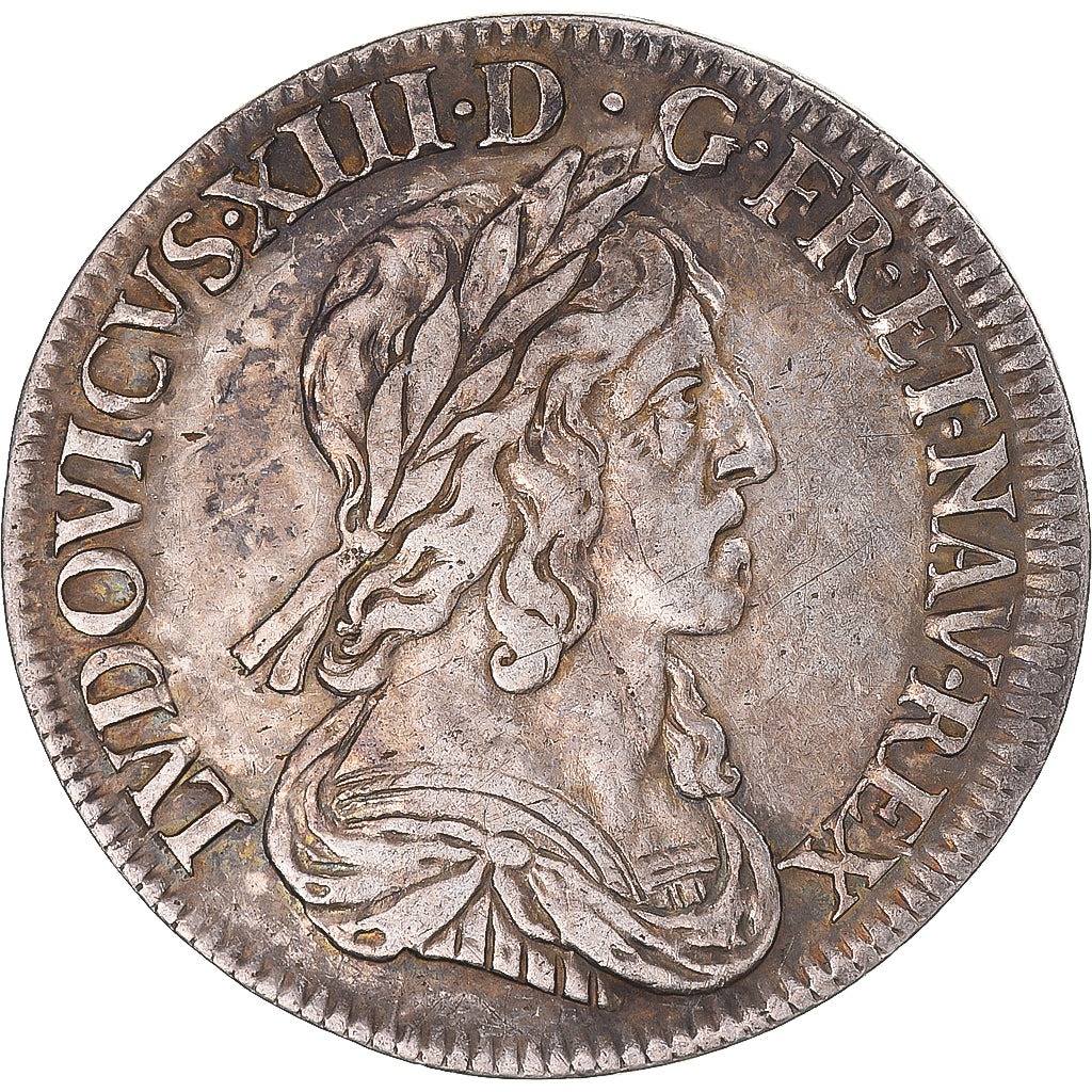 Moneta, Francia, Louis XIII, 1/4 Écu 2e poinçon de Warin, 1643, Paris, BB